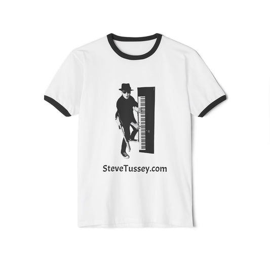 Piano Player Graphic Ringer T-Shirt – SteveTussey.com Band Tee