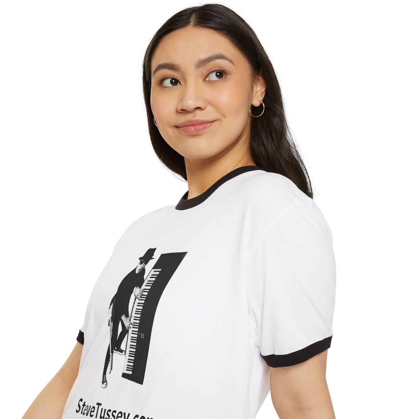 Piano Player Graphic Ringer T-Shirt – SteveTussey.com Band Tee