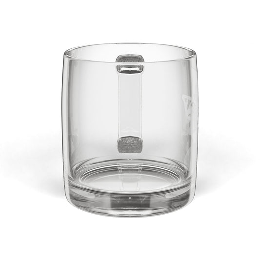 Engraved Glass Coffee Mug — 12.25oz Personalized Clear Tea & Espresso Cup