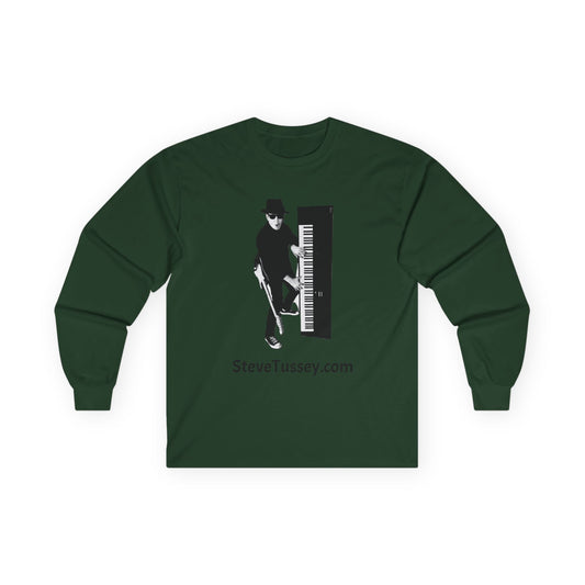 Piano Player Long Sleeve Tee — SteveTussey.com Musician Shirt